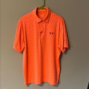 Under Armour Men's Orange Polo Shirt